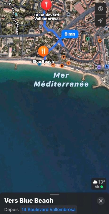 Luxurious Studio In Cannes 450M From Sea With Terrace And Air Conditioning And Private Parking Luaran gambar